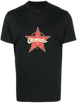 Givenchy star-print logo T-shirt - Black