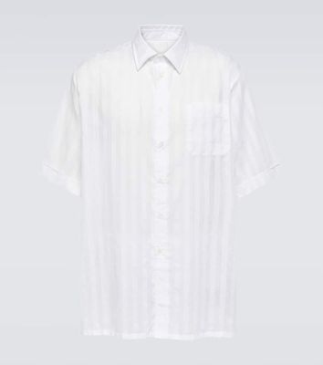Givenchy Striped cotton voile bowling shirt