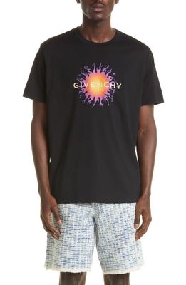 Givenchy Sun Logo Graphic Tee in Black