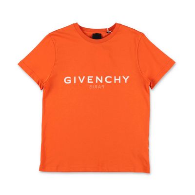 Givenchy T-shirt Blu Royale In Jersey Di Cotone Bambino