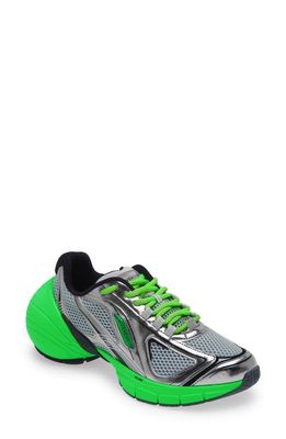 Givenchy TK-MX Mesh Running Shoe in Green/Silvery