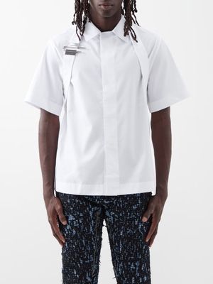Givenchy - U-lock Harness Cotton-poplin Shirt - Mens - White