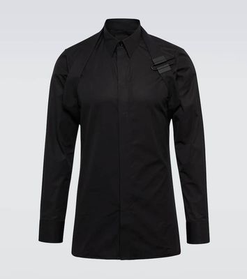 Givenchy U-Lock harness cotton poplin shirt