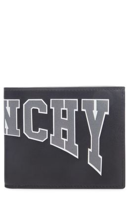 Givenchy Varsity Logo Bifold Wallet in Dark Grey