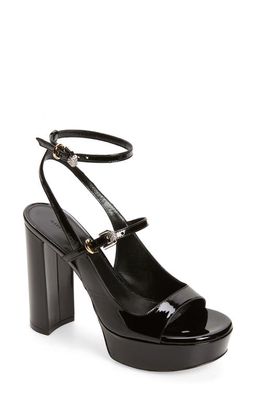 Givenchy Voyou Ankle Strap Platform Sandal in Black