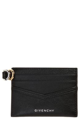 Givenchy Voyou Leather Card Case in Black