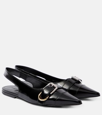 Givenchy Voyou leather slingback flats