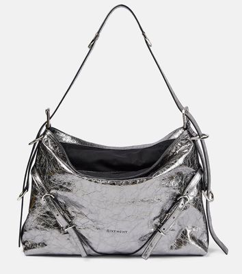 Givenchy Voyou Medium metallic leather shoulder bag