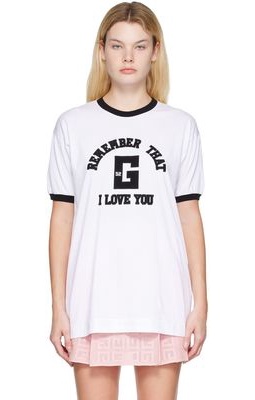 Givenchy White Patch T-Shirt