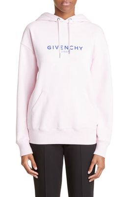 Givenchy Women's Regular Fit Logo Hoodie in Light Pink
