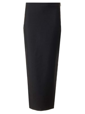 Givenchy Wool And Mohair Asymmetric Skirt