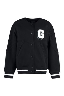 Givenchy Wool Bomber Jacket With Patch