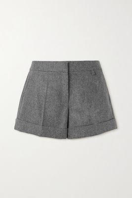 Givenchy - Wool-felt Shorts - Gray