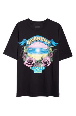 Givenchy World Tour Graphic T-Shirt in Black