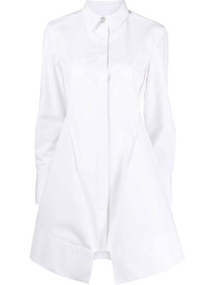 Givenchy x Josh Smith broderie anglaise-panel structured shirt dress - White