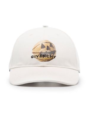 Givenchy x Josh Smith Ceramic-print baseball cap - White