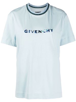 Givenchy x Josh Smith logo T-shirt - Blue