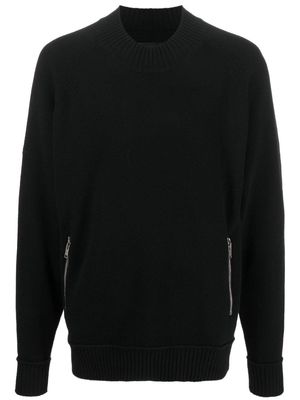 Givenchy zip-pocket wool jumper - Black