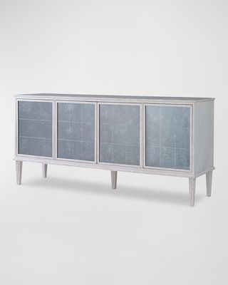 Glace Mirrored Door Console