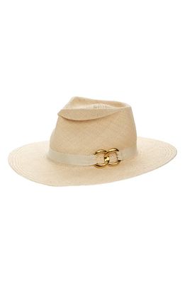 Gladys Tamez Douglas Straw Hat in Cream