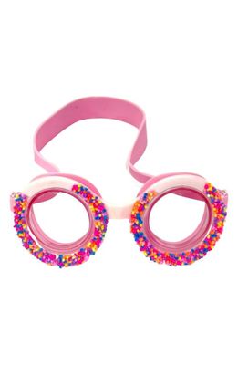 GlamBaby Kids' Confetti Swim Goggles in Pink Multi