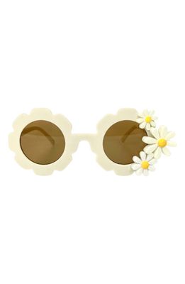 GlamBaby Kids' Flower Sunglasses in White