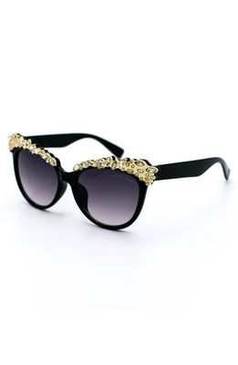 GlamBaby Valentina Cat Eye Sunglasses in Black