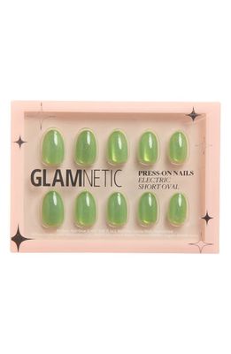 GLAMNETIC Assorted Press-On Nails in Electric Green