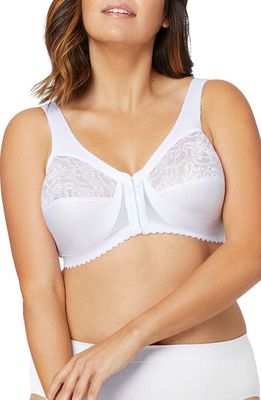 Glamorise MagicLift Front Close Support Bra in White