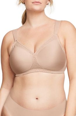 Glamorise MagicLift Seamless Support T-Shirt Bra in Cafe
