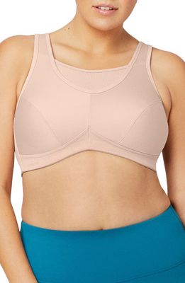 Glamorise No-Bounce Camisole Sports Bra in Light Brown