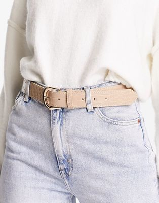 Glamorous classic belt in taupe-Neutral