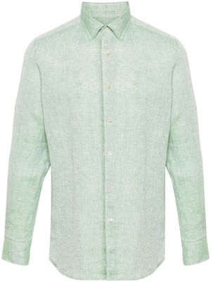 Glanshirt long-sleeve linen shirt - Green