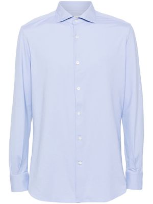 Glanshirt patterned-jacquard shirt - Blue