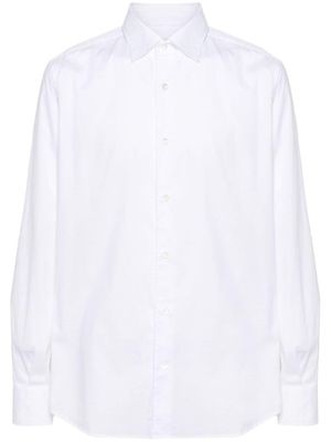 Glanshirt patterned-jacquard shirt - White