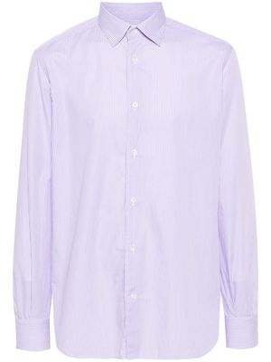 Glanshirt striped cotton shirt - Purple
