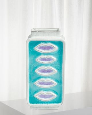 Glass Menagerie Lips Vase