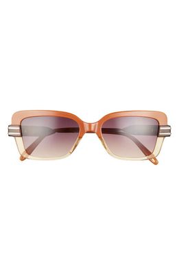 GLEMAUD X Tura x Victor Glemaud 60mm Rectangle Sunglasses in Amber