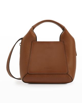 Glida Mini Leather Tote Top-Handle Bag