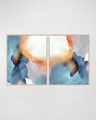Glimmers Framed Giclee Diptych by Bassmi Ibrahim