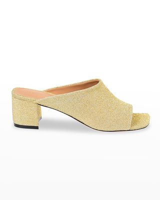 Glitter Slide Mule Sandals