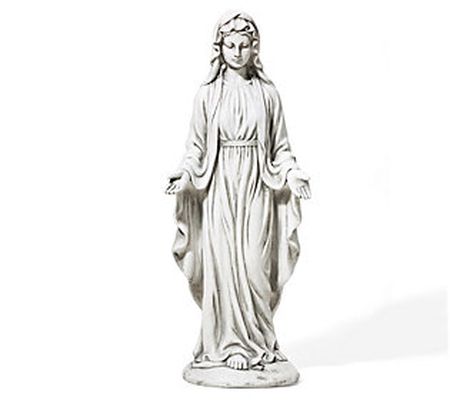 Glitzhome Elegant Blessed Virgin Mother Mary Ga rden Statue