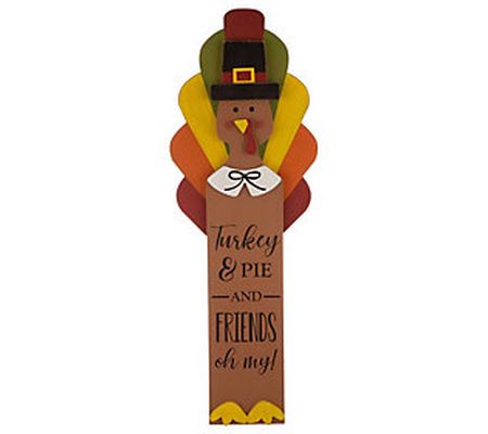 Glitzhome Hat Trick of Happiness Thanksgiving T urkey Decor
