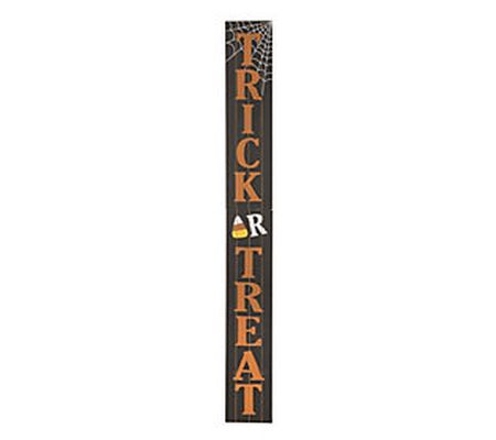 Glitzhome Indoor Outdoor Hanging Standing Trick Or Treat Sign