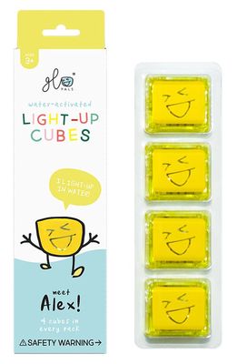 Glo Pals Alex Water Activated Light-Up Sensory Cubes in Yellow