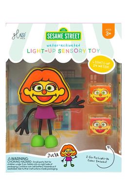 Glo Pals x Sesame Street® Julia Light-Up Sensory Water Toy & Cubes Set in Orange