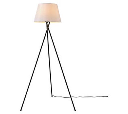 Globe Electric Allen 59" Modern Floor Lamp With Linen shade