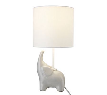 Globe Electric Ellie 16.5" Ceramic Elephant Tab le Lamp