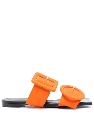 Gloria Coelho asymmetric buckle-fastening sandals - Black