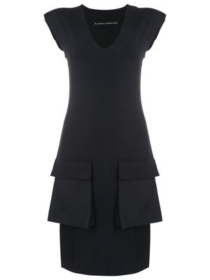 Gloria Coelho cargo-pockets sleeveless dress - Black